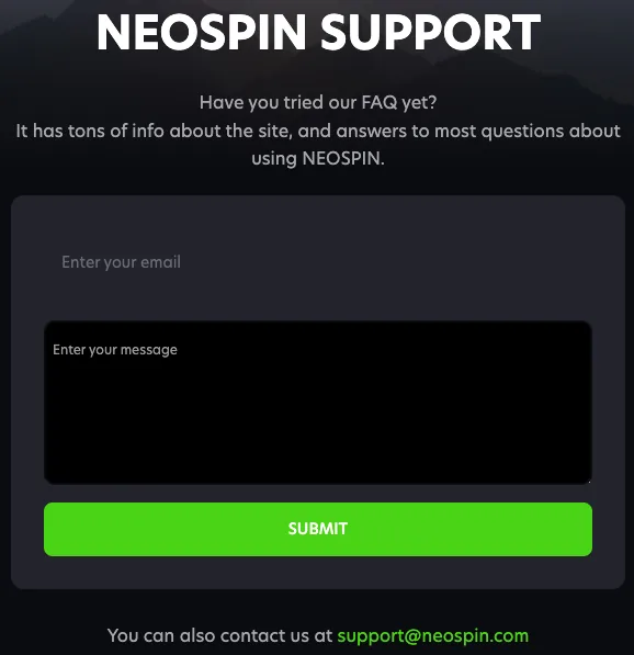 neospin support